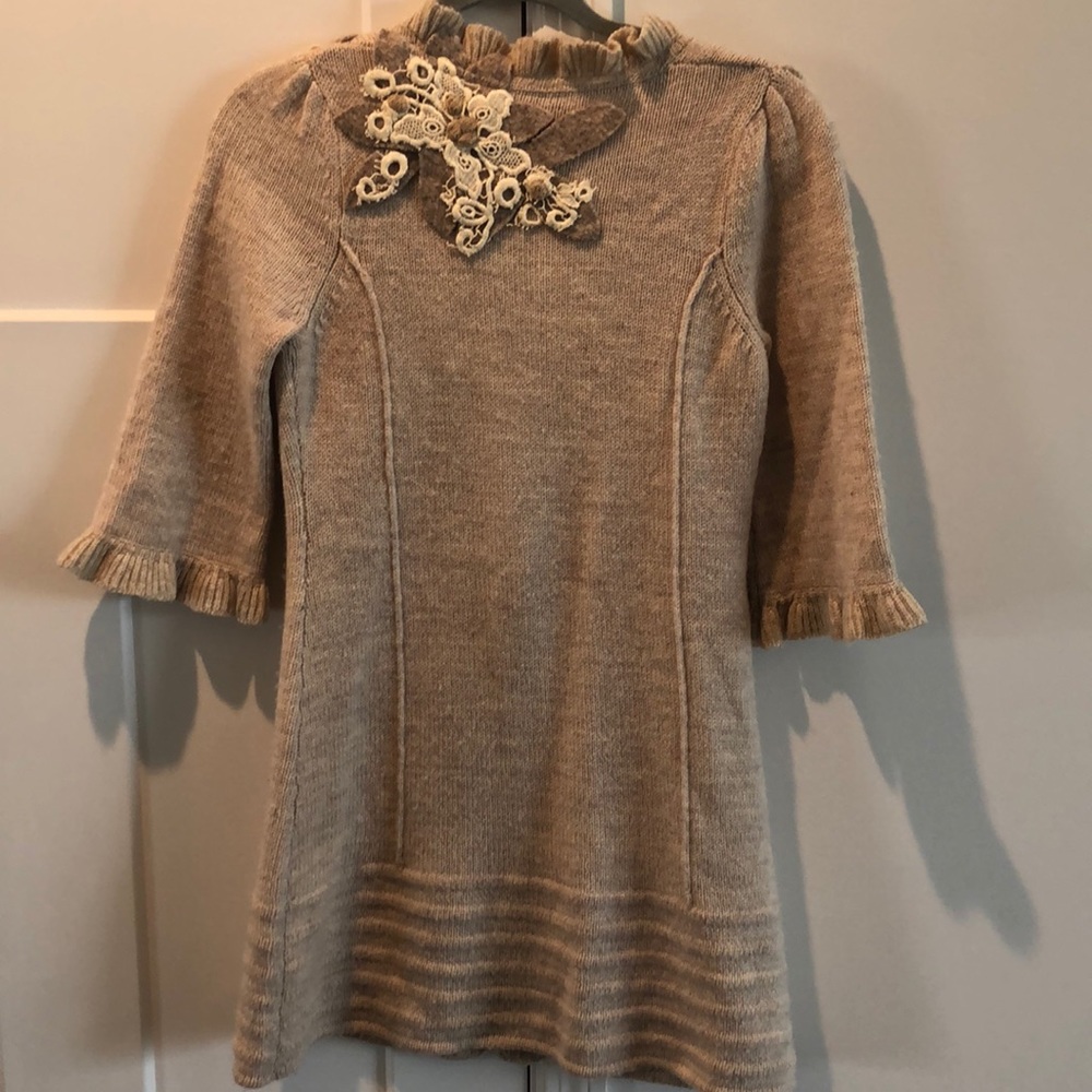 Tan Anthropologie HWR Sweater Coat - Picture 3 of 8